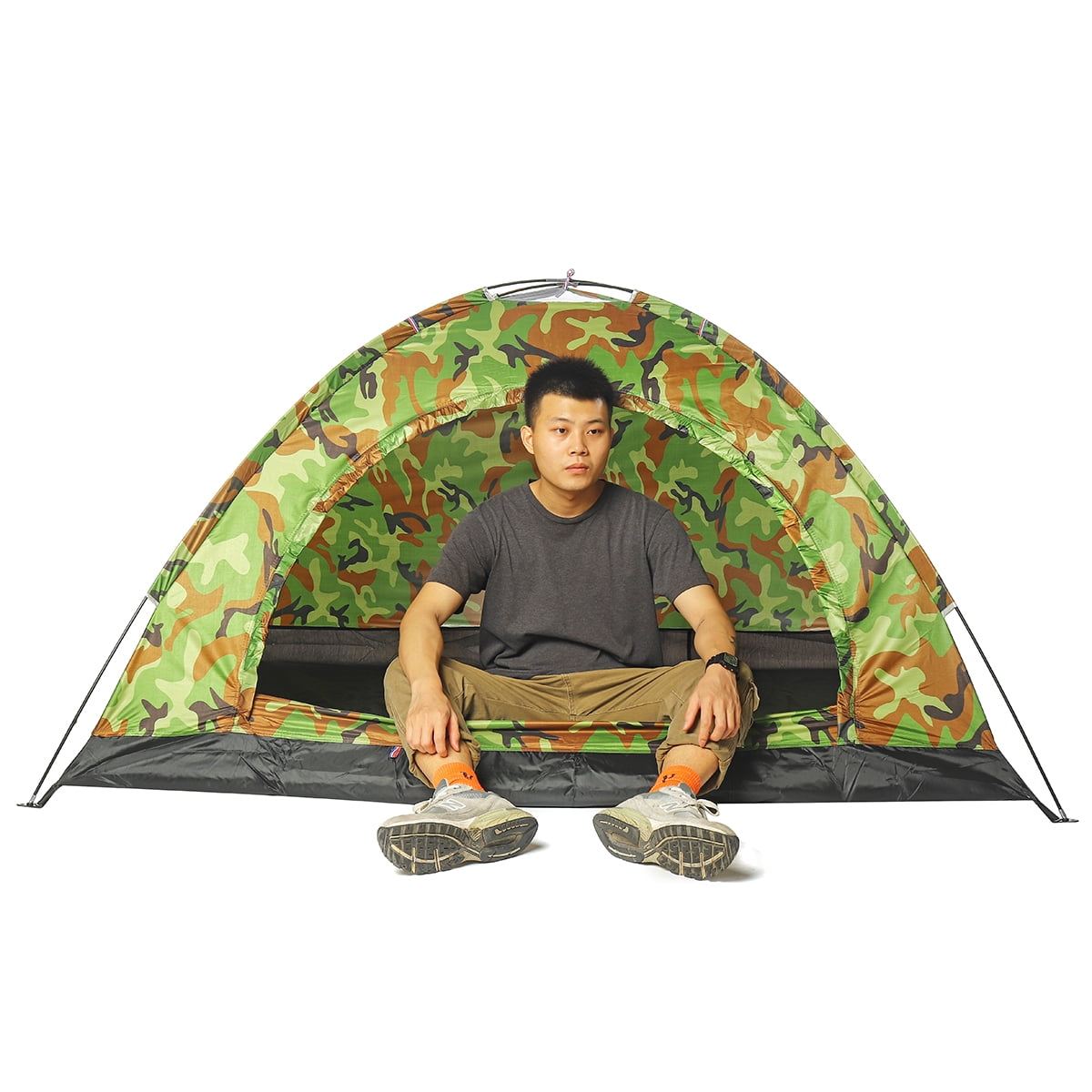 1-2 Person Family Tent Camping Backpacking Hiking Traveling Fishing Shelter Camo 1-2 Person Family Tent Camping Backpacking Hiking Traveling Fishing Shelter Camo